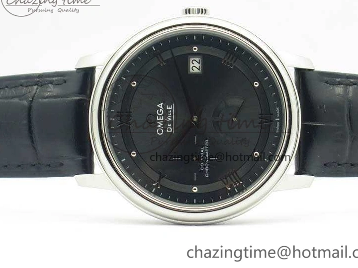 0730 De Ville Prestige Real Power Reserve SS TW 1:1 Best Edition Gray Dial On Leather Strap A SportInspired 8090